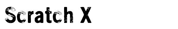 Scratch X font preview
